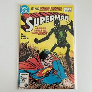 DC Comics Superman 1 Jan 1987 John Byrne Terry Austin Copper Age First Issue